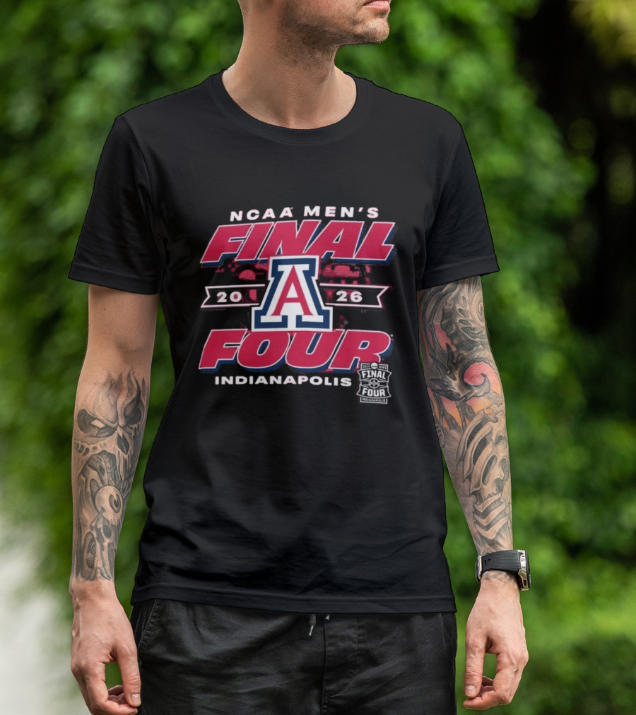 NCAA Men's Final Four 2026 Arizona Wildcats Indianapolis T-Shirt