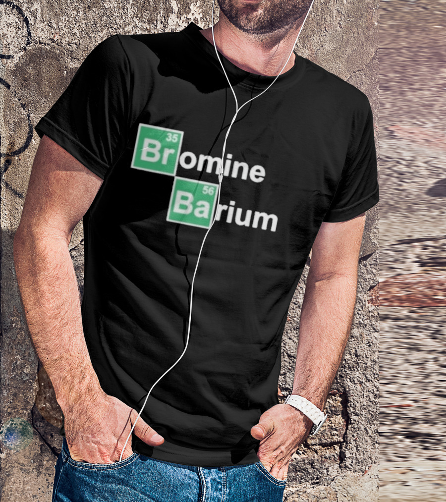 Bob Lazar Bromine Barium Element Chart T-Shirt