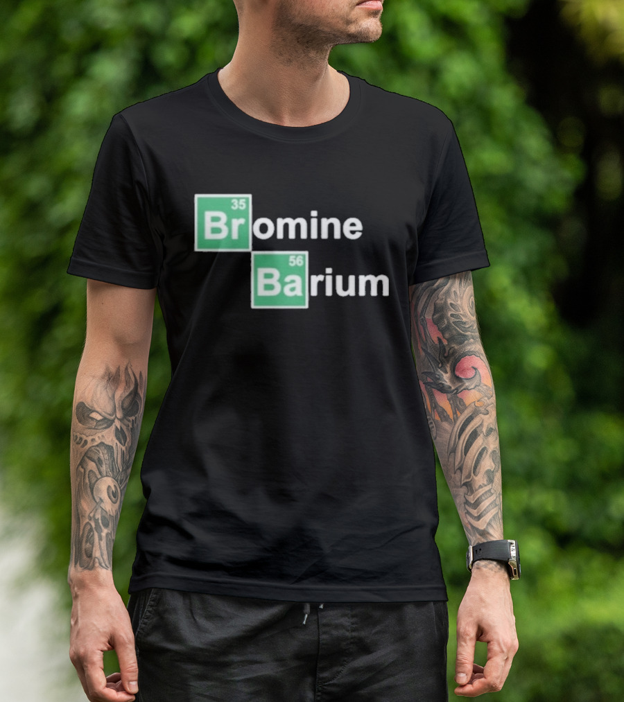 Bob Lazar Bromine Barium Element Chart T-Shirt