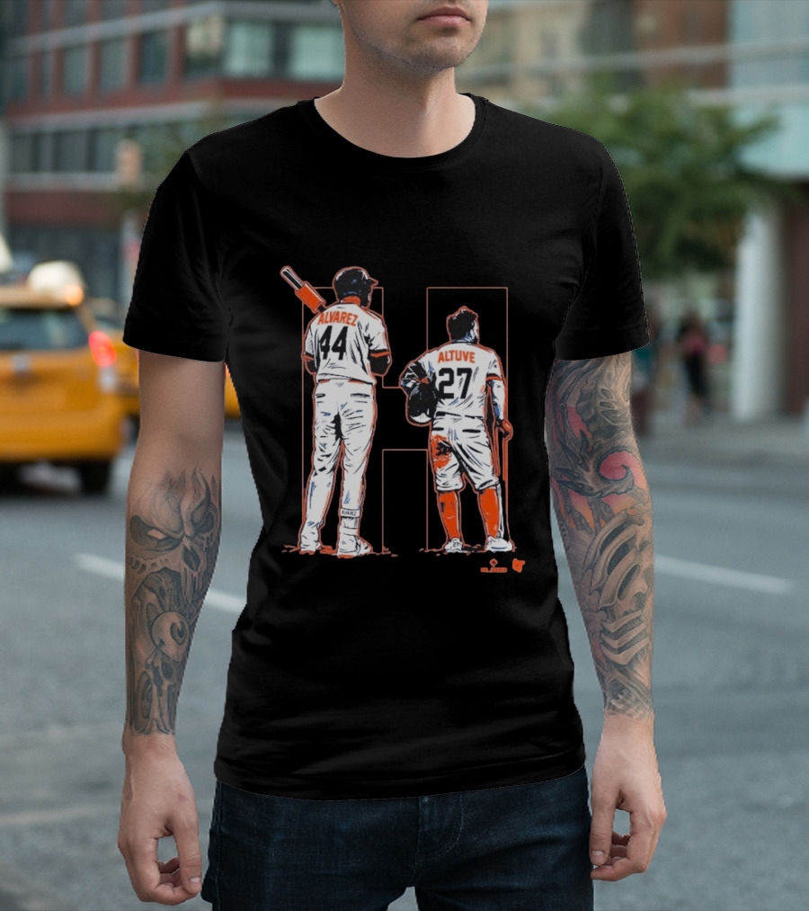 Yordan Alvarez Jose Altuve 44 27 Houston Baseball Astros H Duo T-Shirt