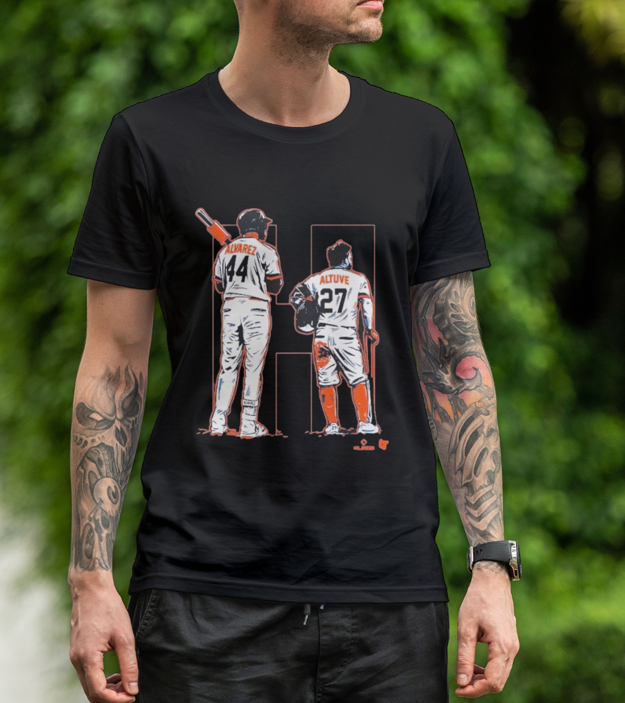Yordan Alvarez Jose Altuve 44 27 Houston Baseball Astros H Duo T-Shirt