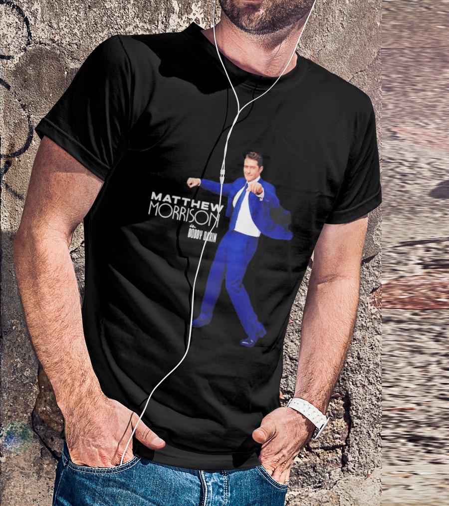 Just In Time Matthew Morrison Is Bobby Darin Bold Blue Suit Dance T-Shirt