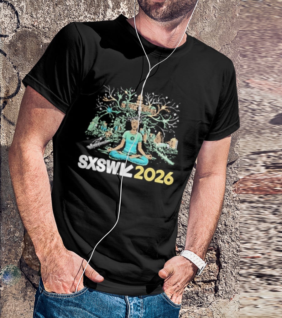 SXSW 2026 Meditative Yoga Retreat Mystical Tree T-Shirt