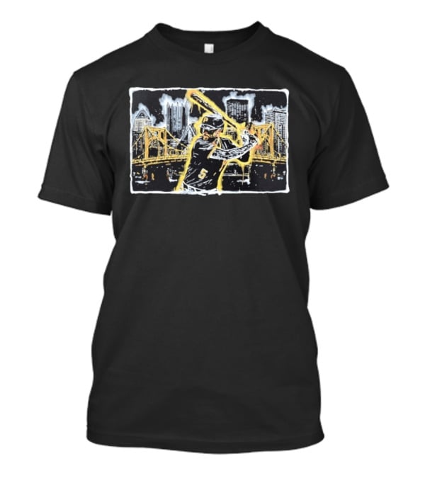 Pittsburgh Pirates It Was All YelLOWE Cityscape Baseball Scene T-Shirt