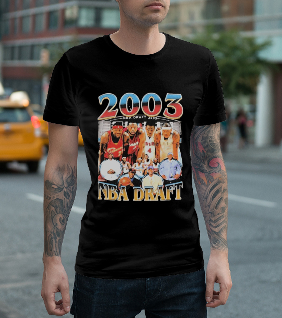 2003 NBA Draft James Anthony Bosh Wade T-Shirt