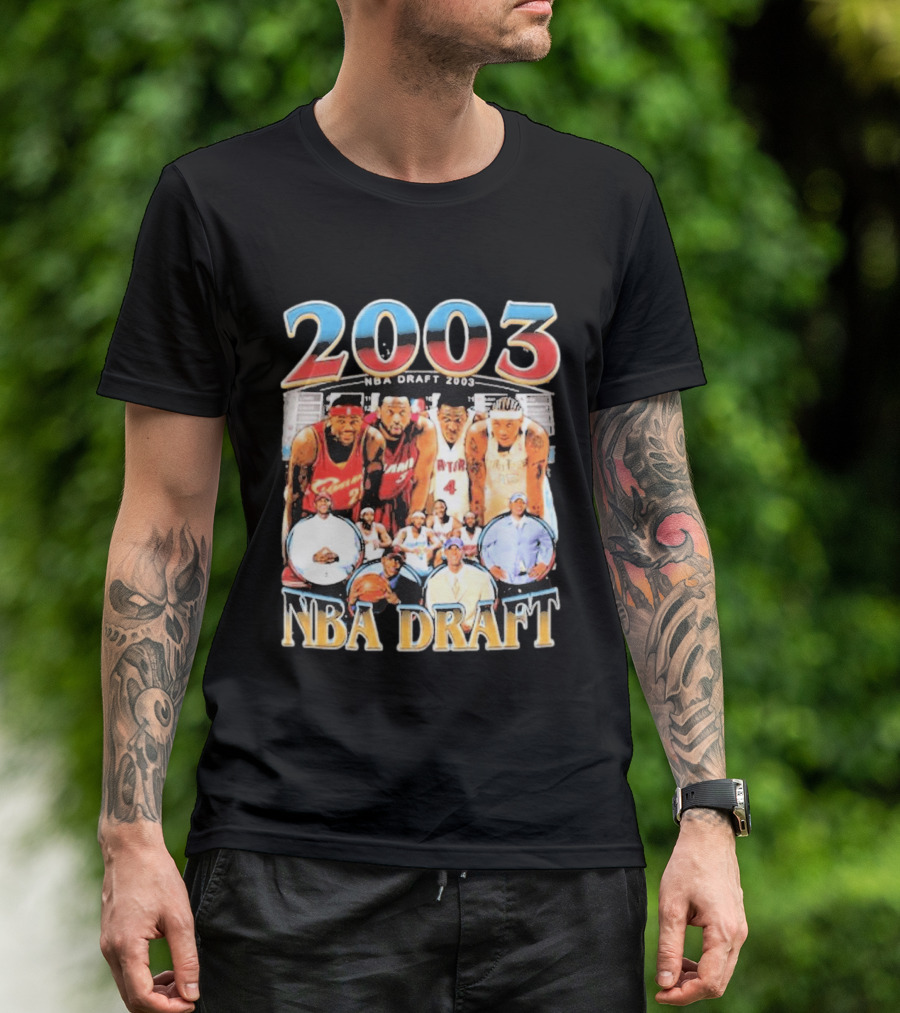 2003 NBA Draft James Anthony Bosh Wade T-Shirt