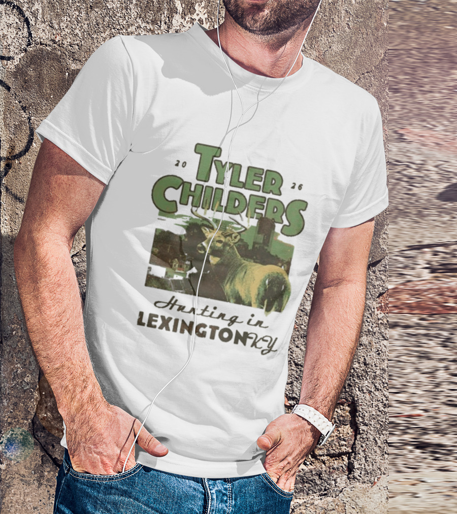 Tyler Childers 2026 Hunting In Lexington KY Deer Landscape T-Shirt