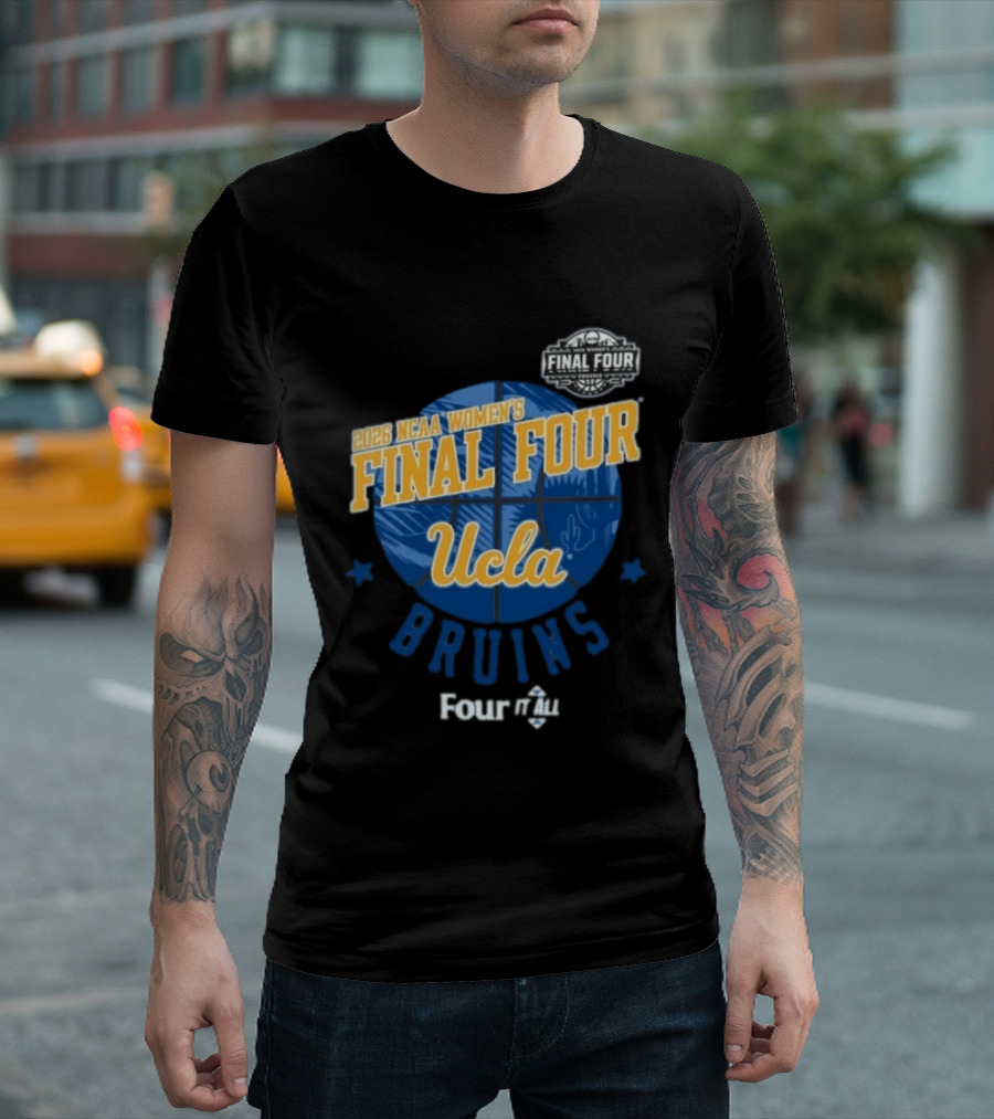 UCLA Bruins 2026 NCAA Women's Final Four Four It All Basketball T-Shirt