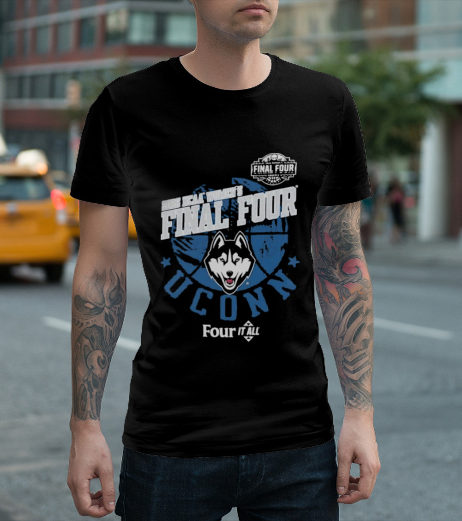 UConn Huskies 2026 NCAA Women's Final Four Four It All T-Shirt