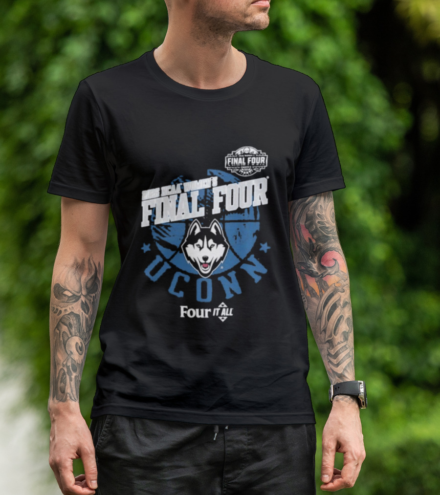 UConn Huskies 2026 NCAA Women's Final Four Four It All T-Shirt
