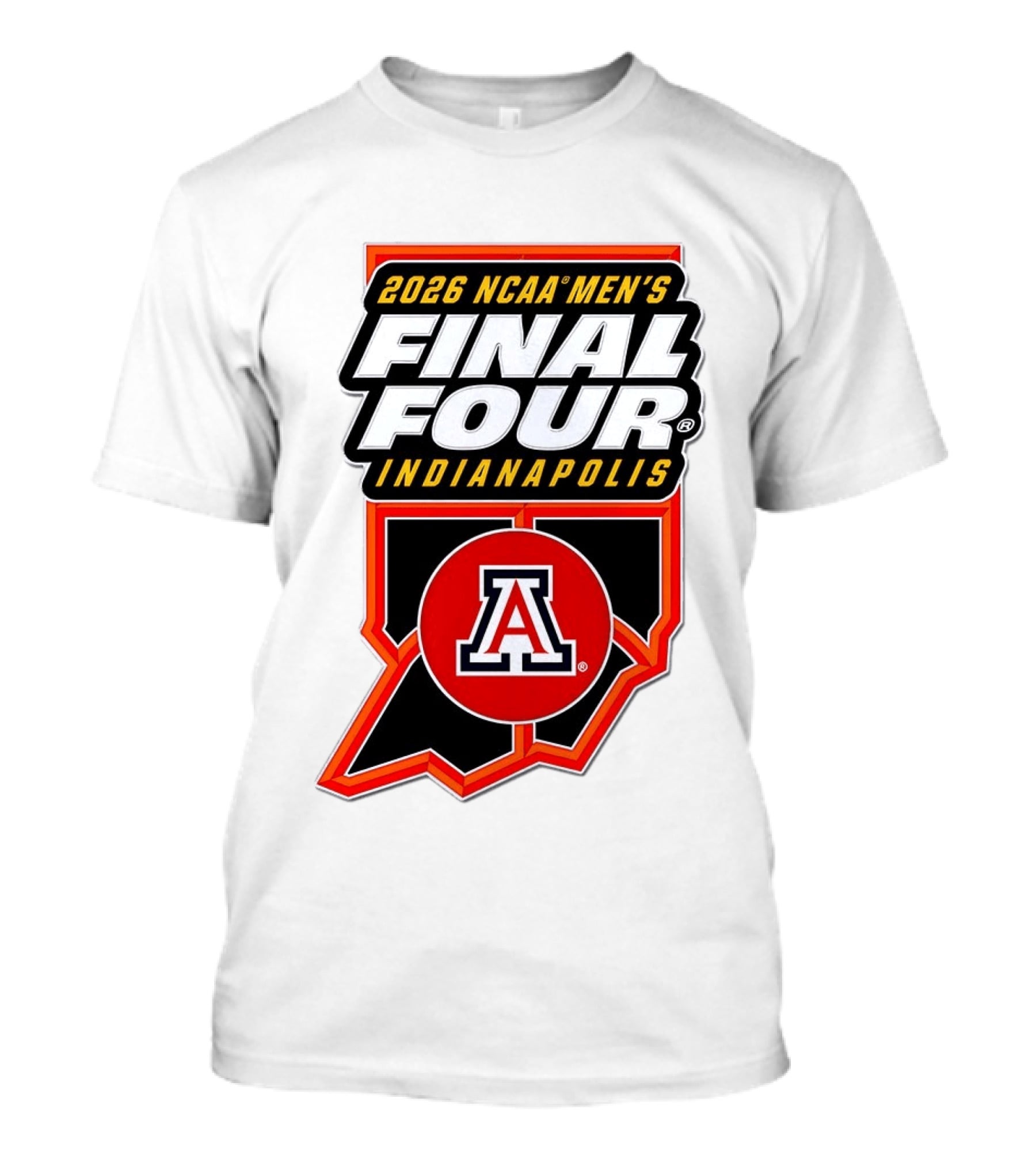 Arizona Wildcats NCAA Men's Final Four 2026 Indianapolis T-Shirt