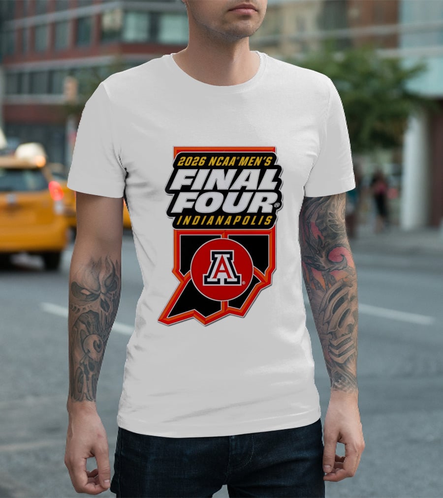 Arizona Wildcats NCAA Men's Final Four 2026 Indianapolis T-Shirt
