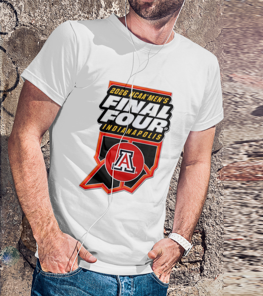 Arizona Wildcats NCAA Men's Final Four 2026 Indianapolis T-Shirt