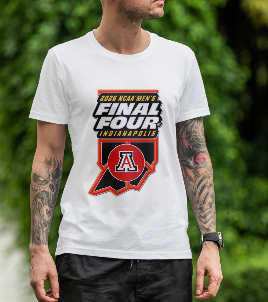 Arizona Wildcats NCAA Men's Final Four 2026 Indianapolis T-Shirt