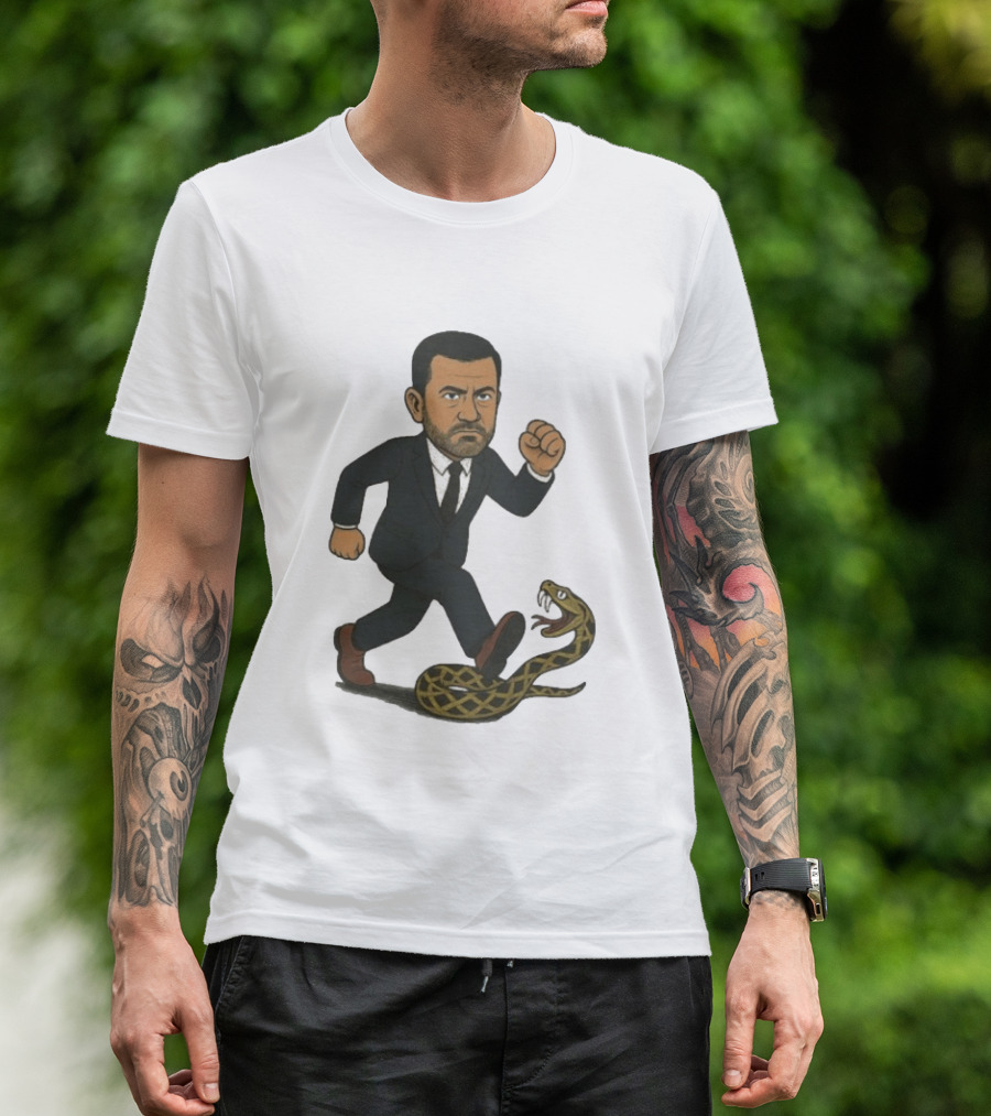 Keep On Treadin' Jimmy Kimmel Snake Suit Punch T-Shirt