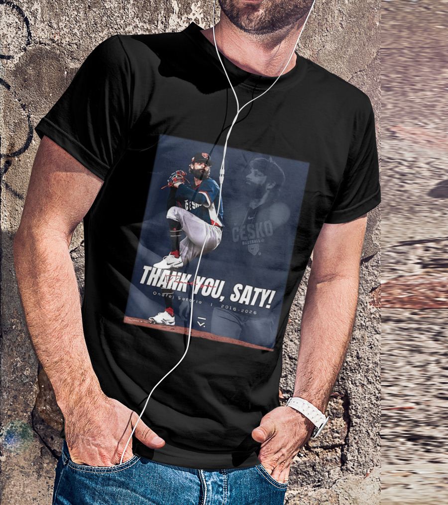 Thank You Saty Ondrej Satoria Cesko Baseball 2016 2026 T-Shirt