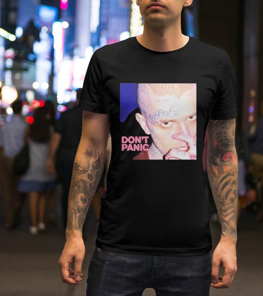 Lil Peep Don't Panic Single Cover Tattoo T-Shirt