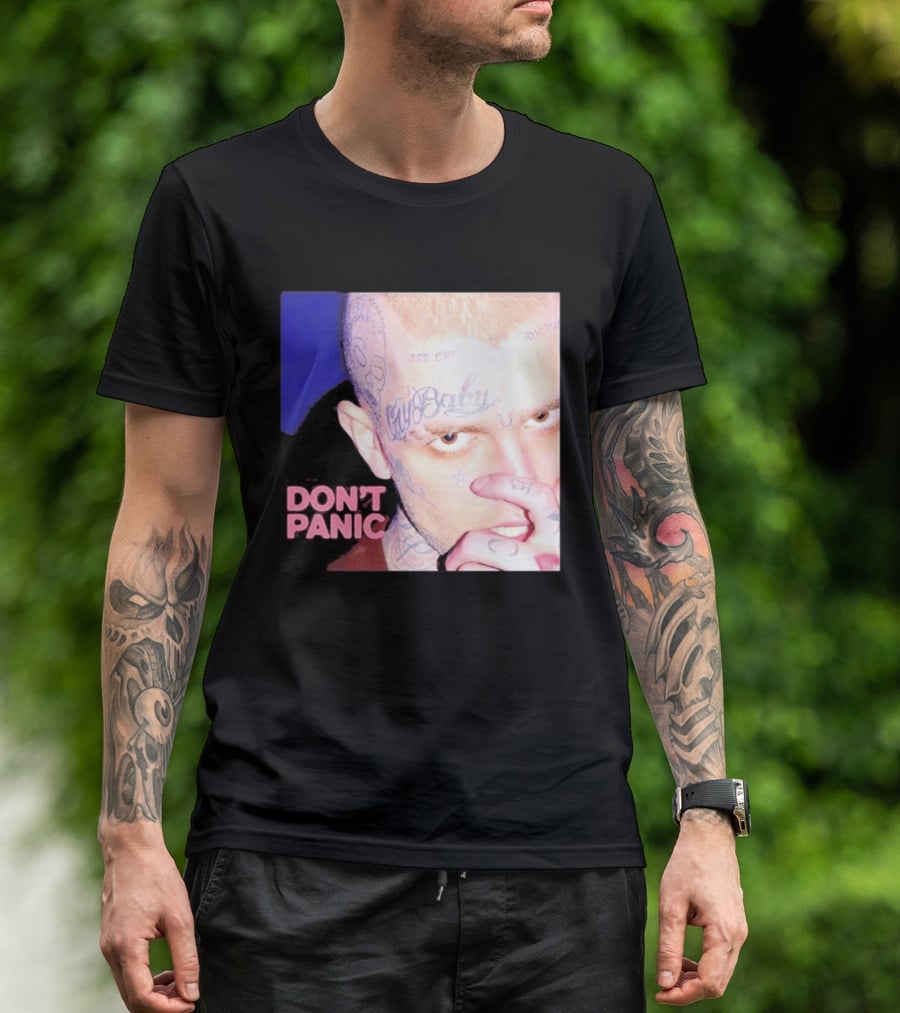 Lil Peep Don't Panic Single Cover Tattoo T-Shirt