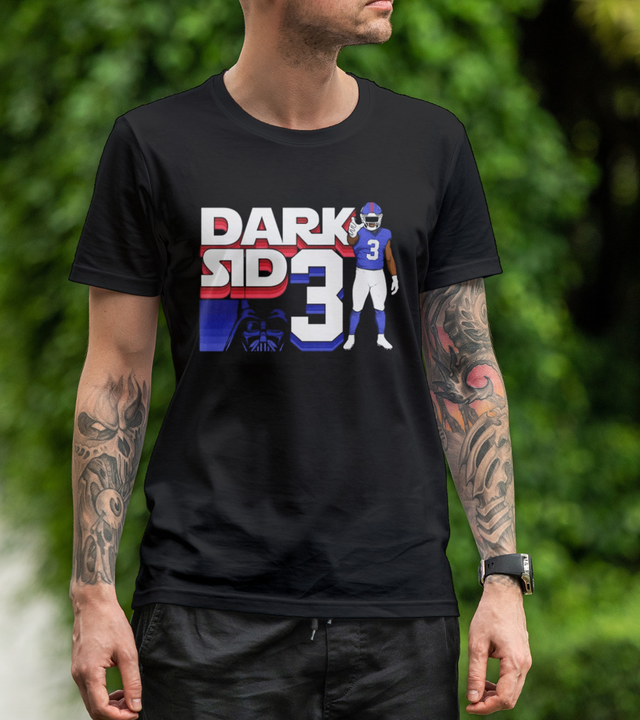 Dark Sid3 New York Giants Football Darth Vader T-Shirt