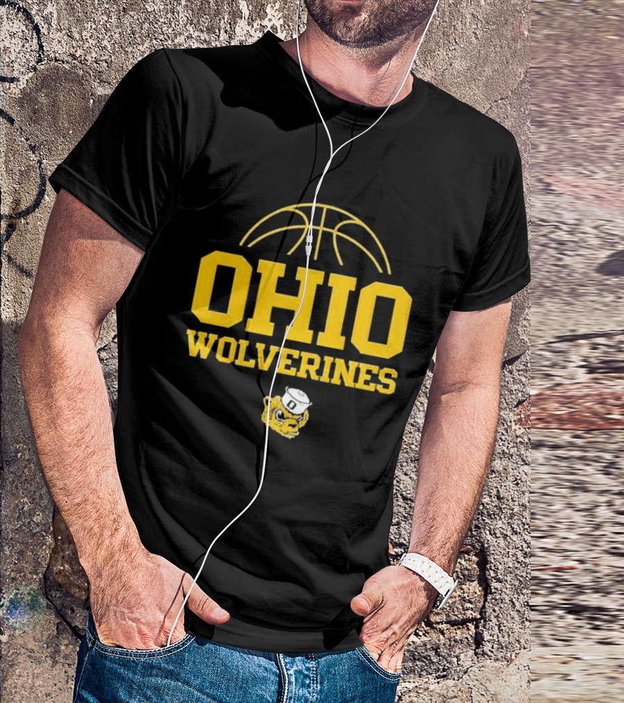 Ohio Wolverines Basketball Yellow T-Shirt