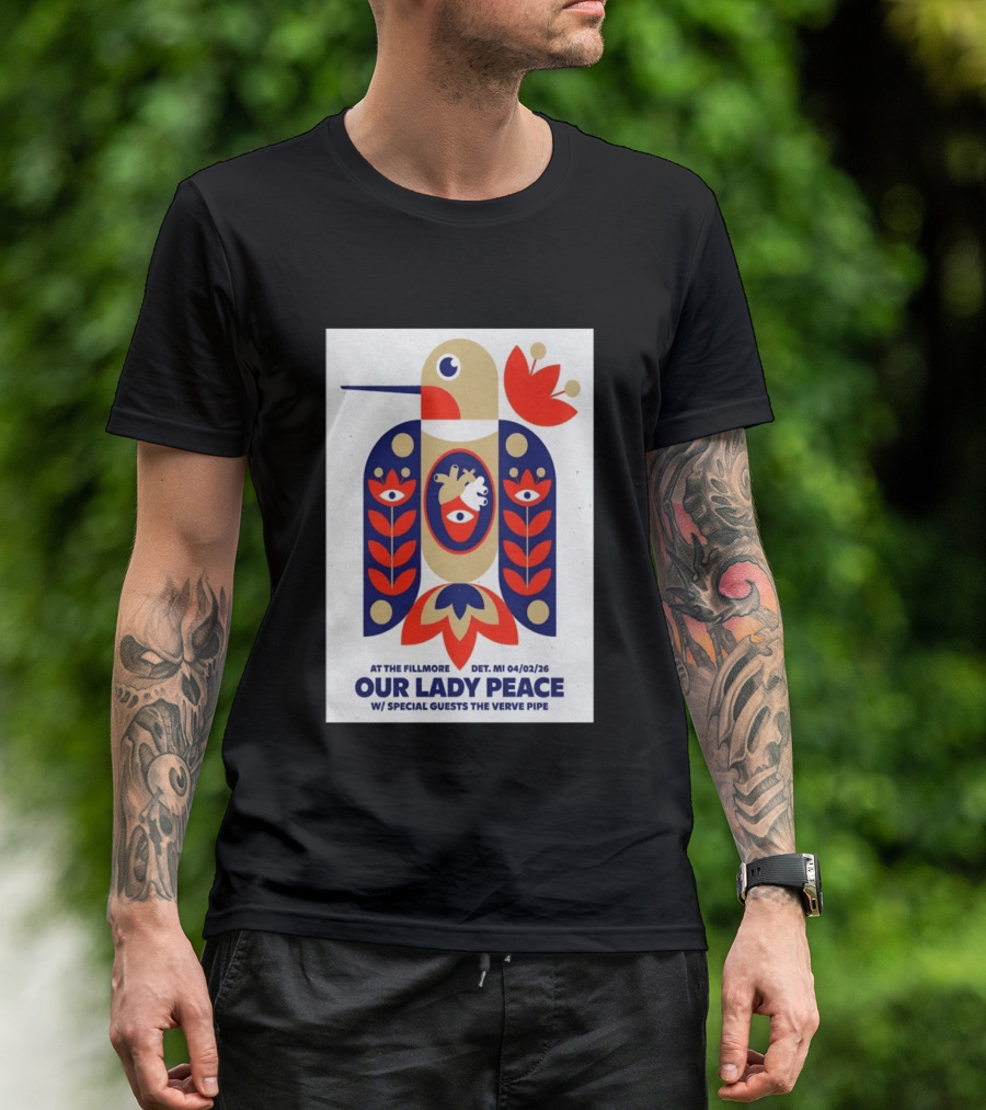 Our Lady Peace At The Fillmore Detroit April 2 2026 With Special Guests The Verve Pipe T-Shirt
