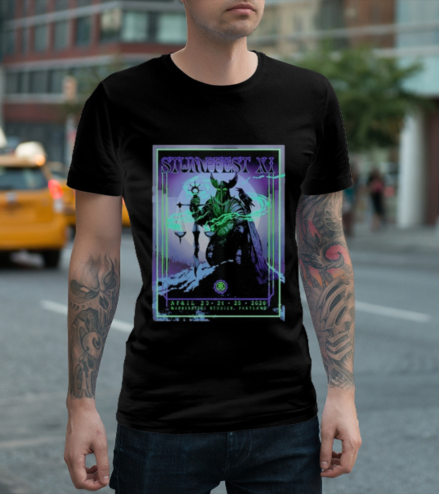 Stumpfest XI Concert Tour April 23 24 25 2026 Mississippi Studios Portland Viking Raven Mythology T-Shirt