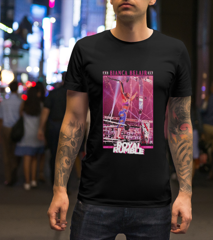 The EST WWE Bianca Belair Royal Rumble January 31 2021 St Petersburg Florida T-Shirt