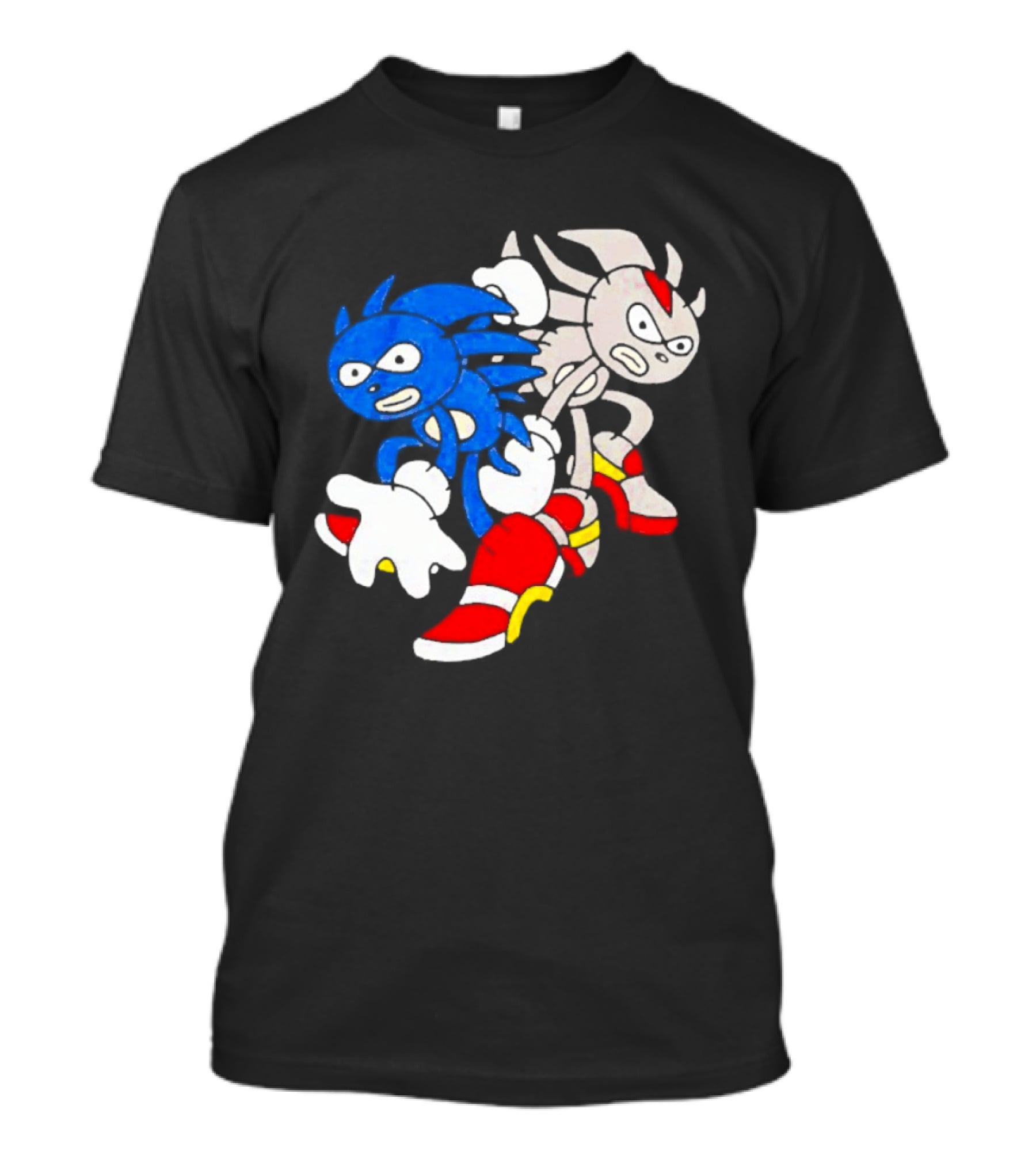 The Hedgehog Sanic And Shedew Adventure Meme Humor T-Shirt