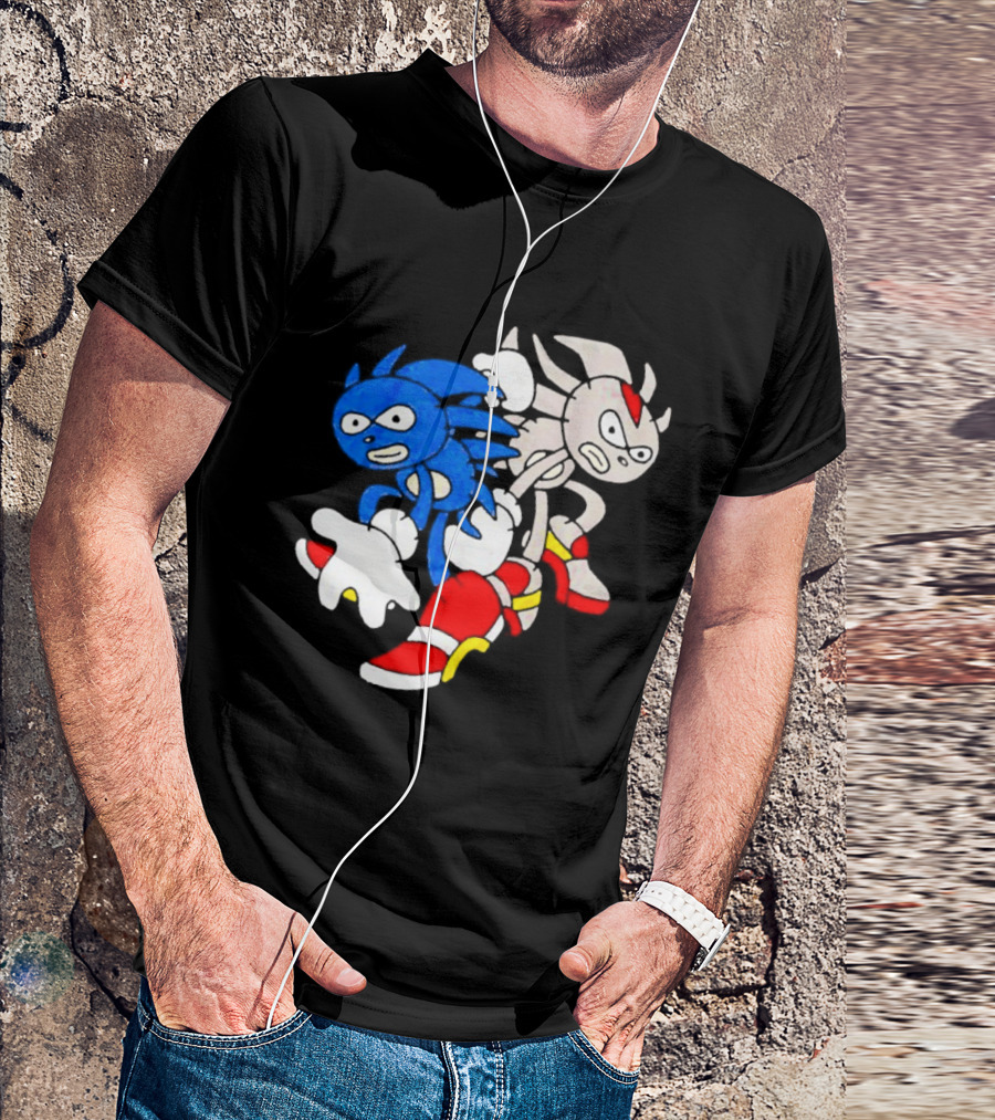 The Hedgehog Sanic And Shedew Adventure Meme Humor T-Shirt