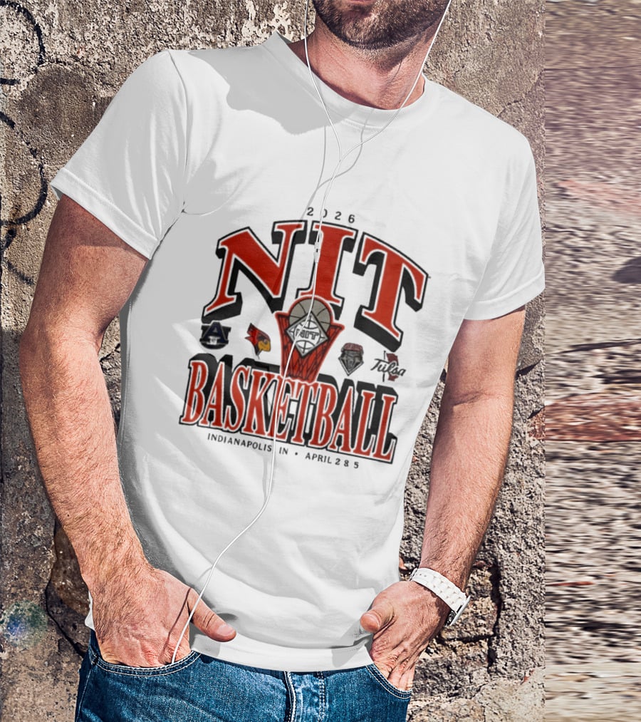 2026 NIT Basketball Indianapolis April 2 5 With Team Logos T-Shirt