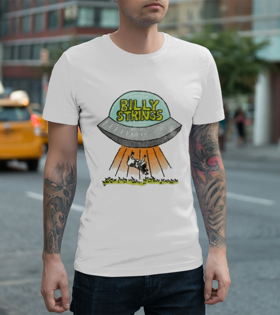 Billy Strings UFO Cow Abduction Tour Dates T-Shirt