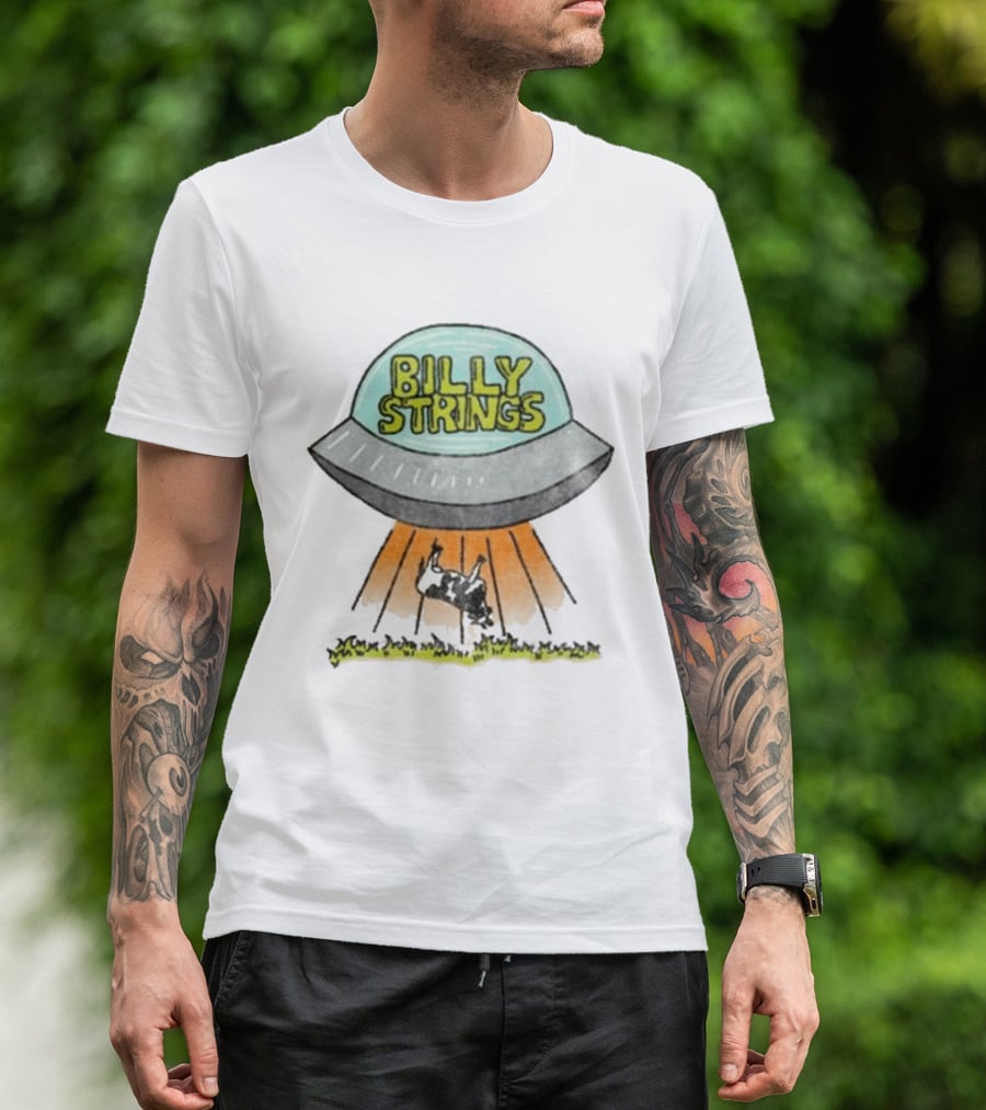 Billy Strings UFO Cow Abduction Tour Dates T-Shirt