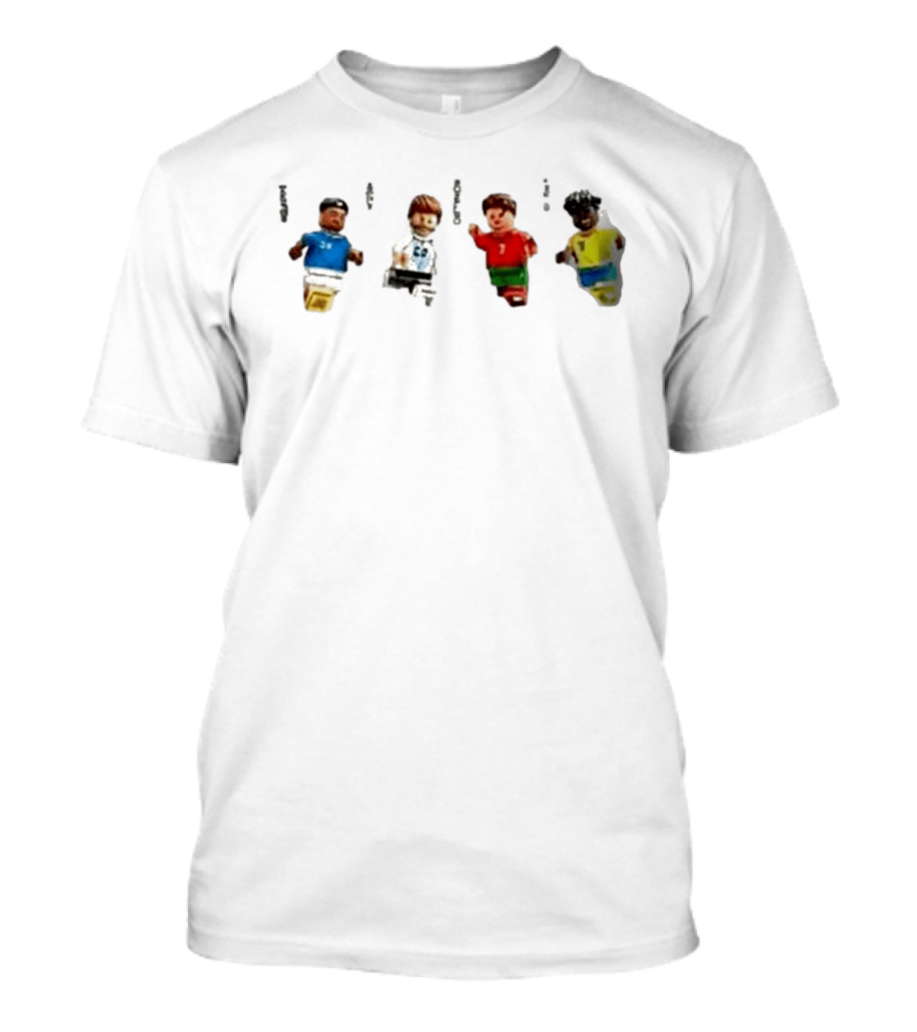 LEGO Football Legends FIFA World Cup 2026 Messi Ronaldo Mbappé Vinicius Junior Mini Figures T-Shirt