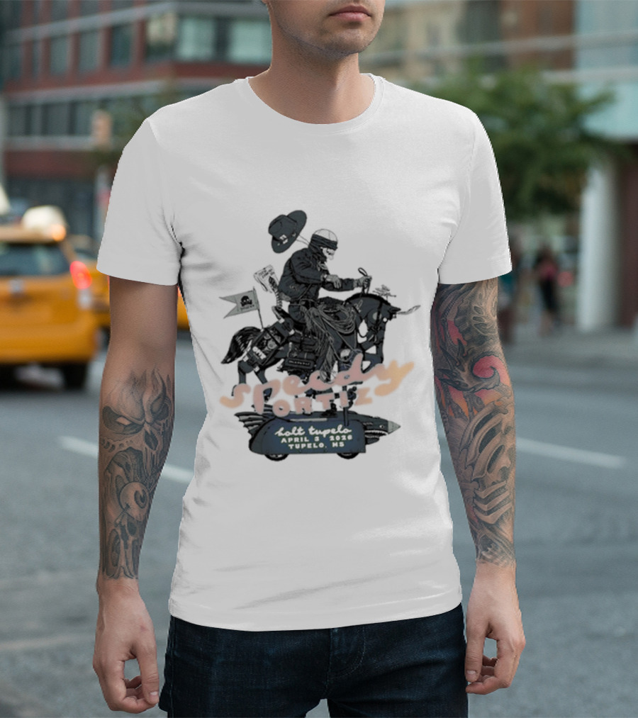 Speedy Ortiz Concert April 3 2026 Tupelo Bolt Event T-Shirt