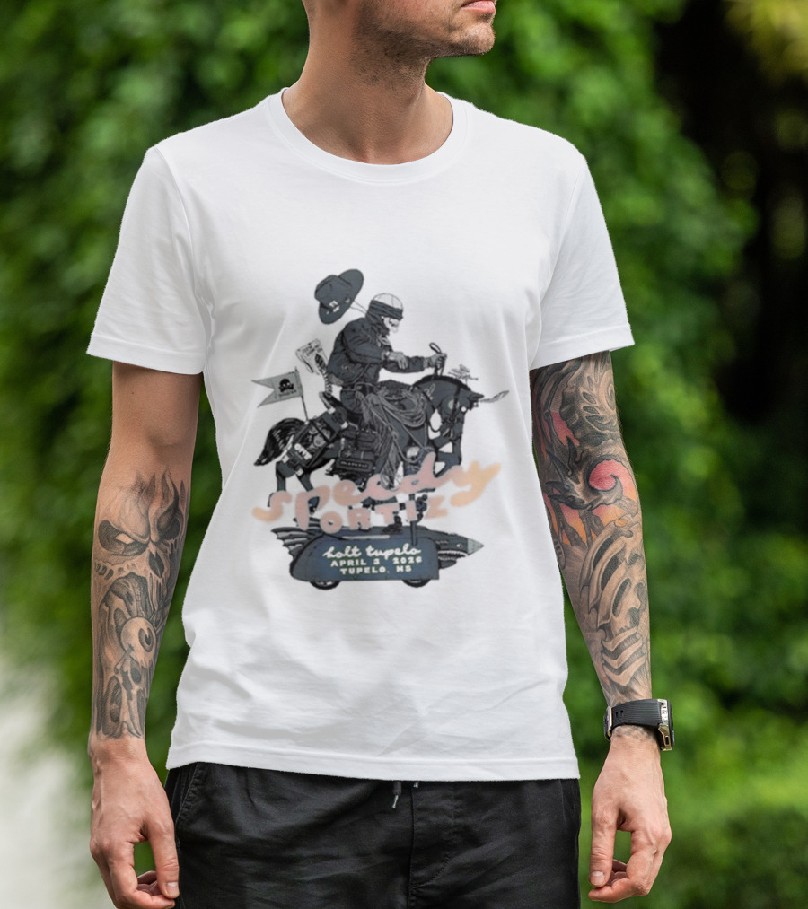 Speedy Ortiz Concert April 3 2026 Tupelo Bolt Event T-Shirt