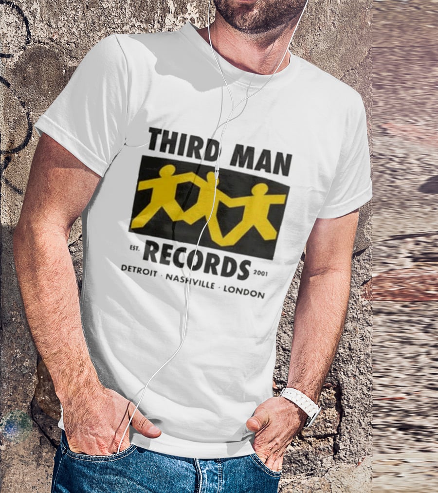 Third Man Records Est 2001 Detroit Nashville London T-Shirt