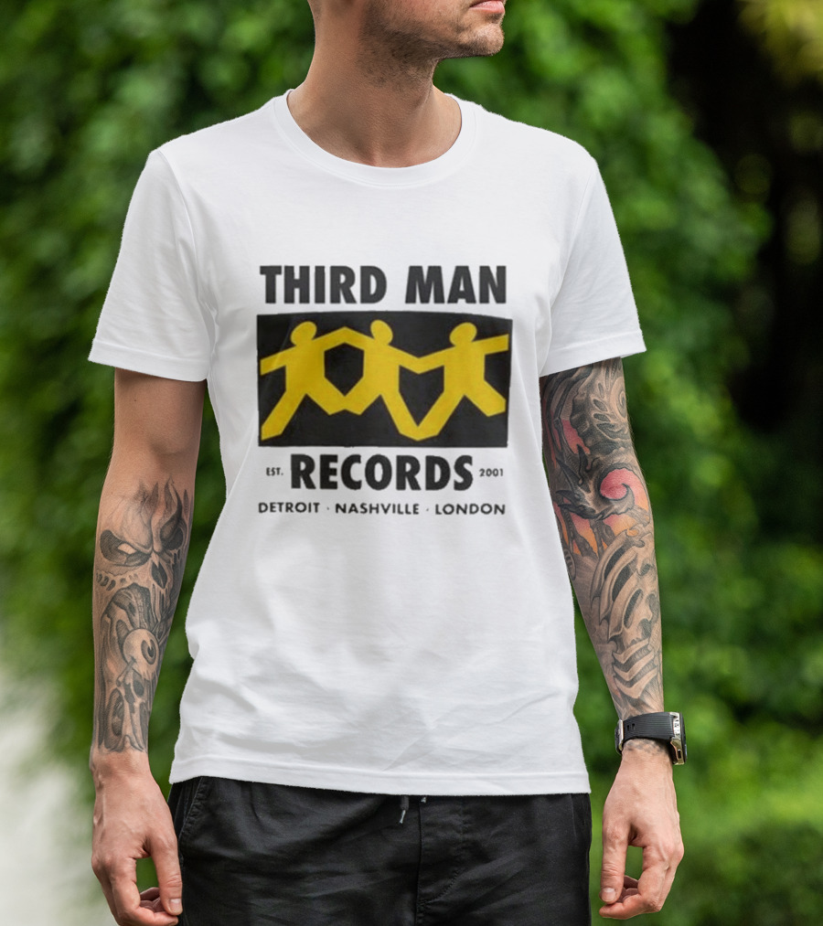 Third Man Records Est 2001 Detroit Nashville London T-Shirt