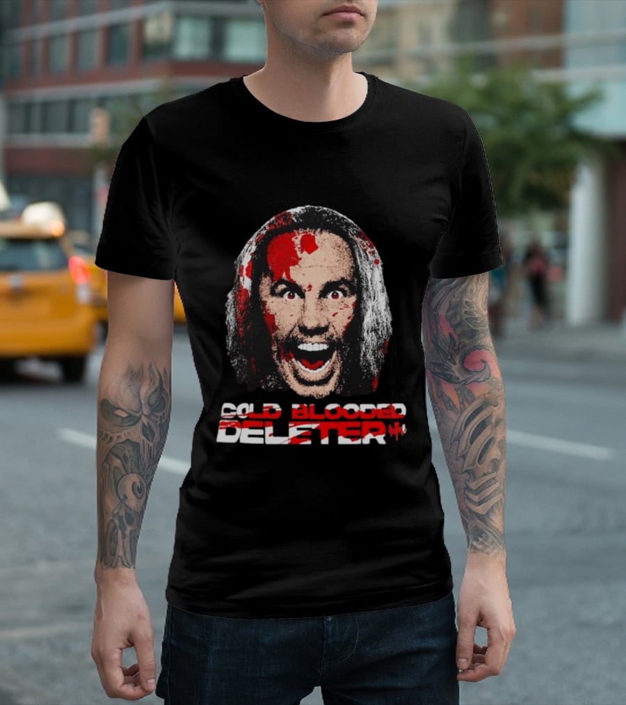 TNA Wrestling Matt Hardy Cold Blooded Deleter Face Paint T-Shirt