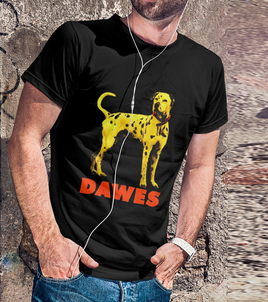 Dawes Dalmatian Dog Yellow And Red T-Shirt