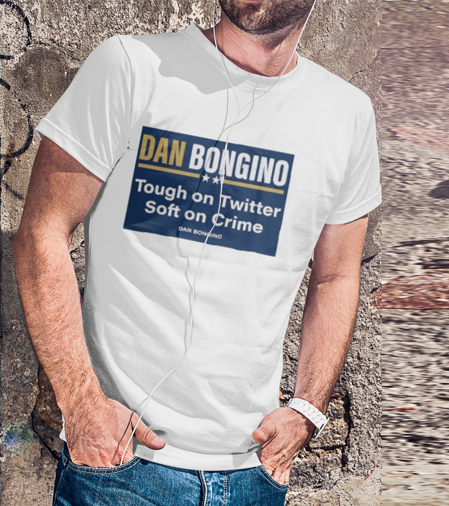 Dan Bongino Tough On Twitter Soft On Crime Two Stars T-Shirt