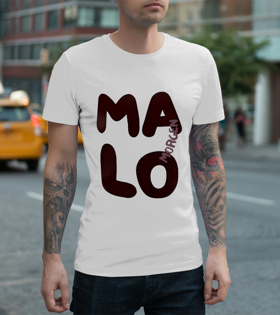 Malo Morgen Balkan Textual T-Shirt
