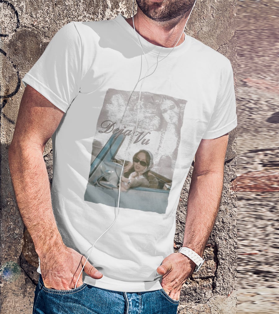 Olivia Rodrigo Deja Vu Vintage Car Photo And Elegant T-Shirt