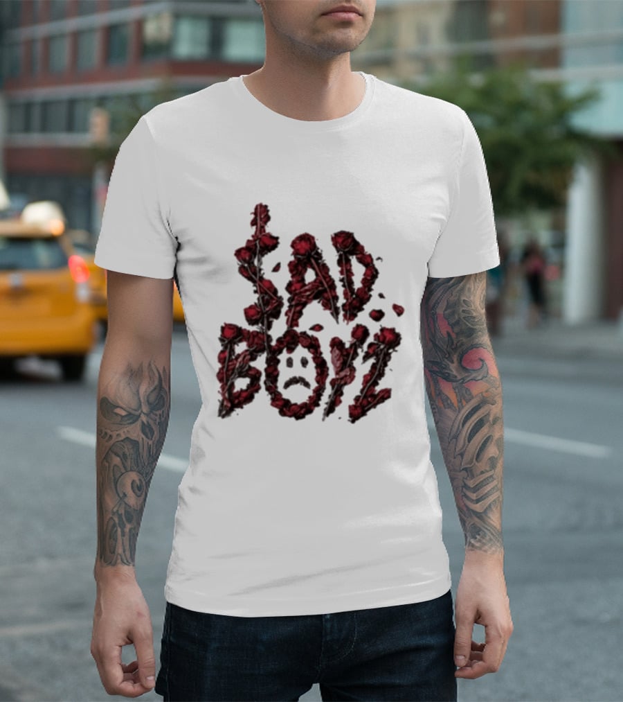 Sad Boyz Rose Petals Face T-Shirt