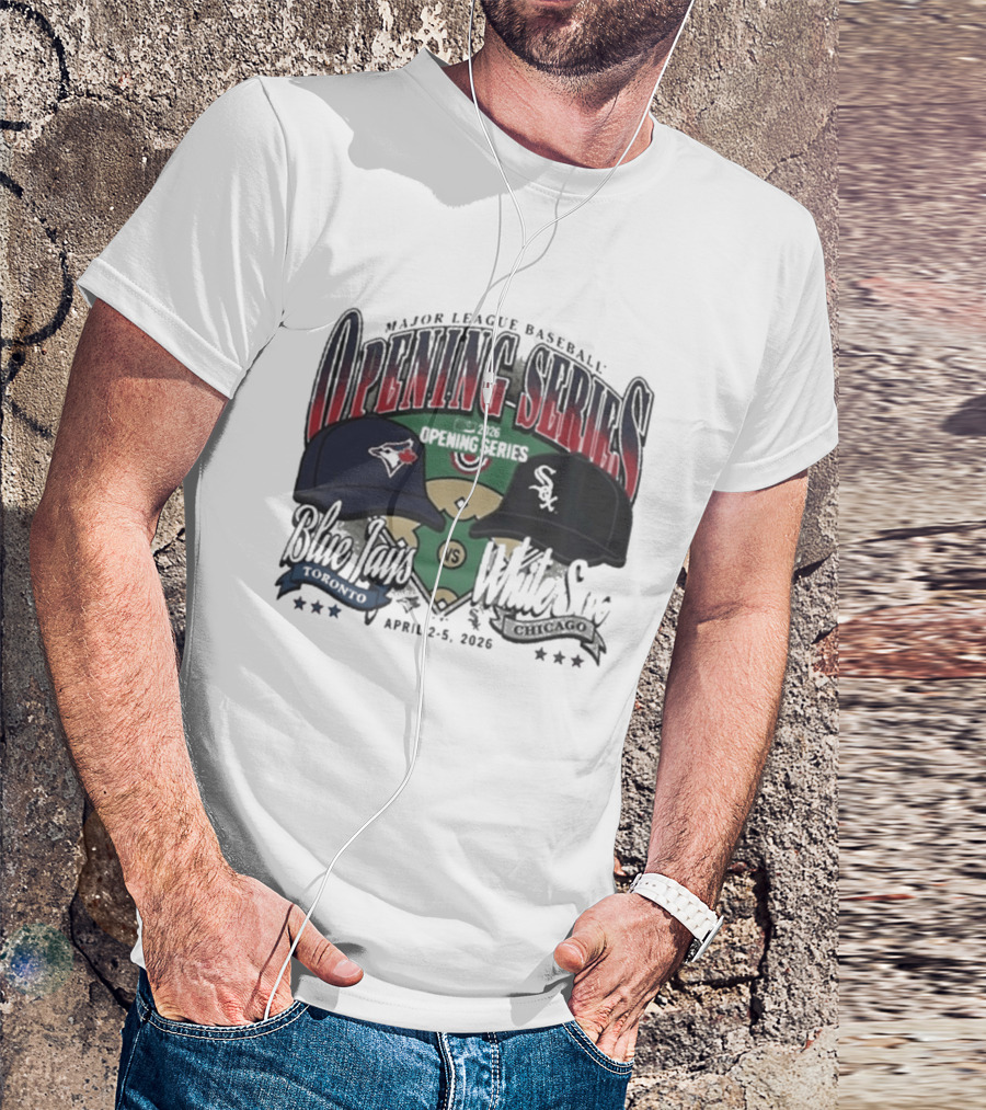 Major League Baseball Opening Series Blue Jays Vs White Sox April 2 5 2026 T-Shirt