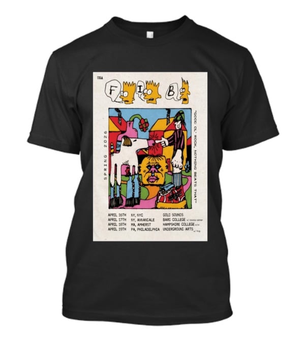 Fib Band Spring 2026 Tour Good Ol' Rock Iconic Dates USA Locations T-Shirt