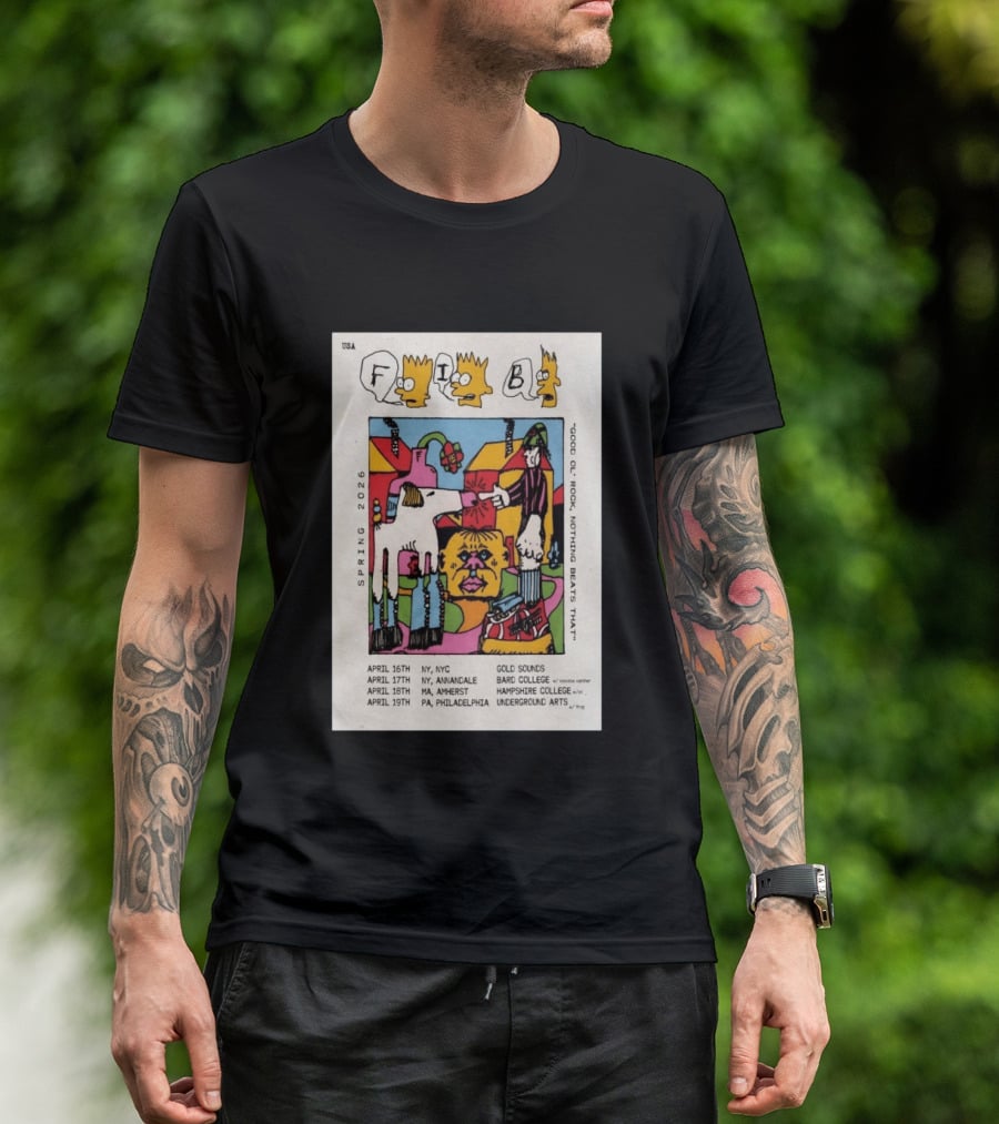 Fib Band Spring 2026 Tour Good Ol' Rock Iconic Dates USA Locations T-Shirt
