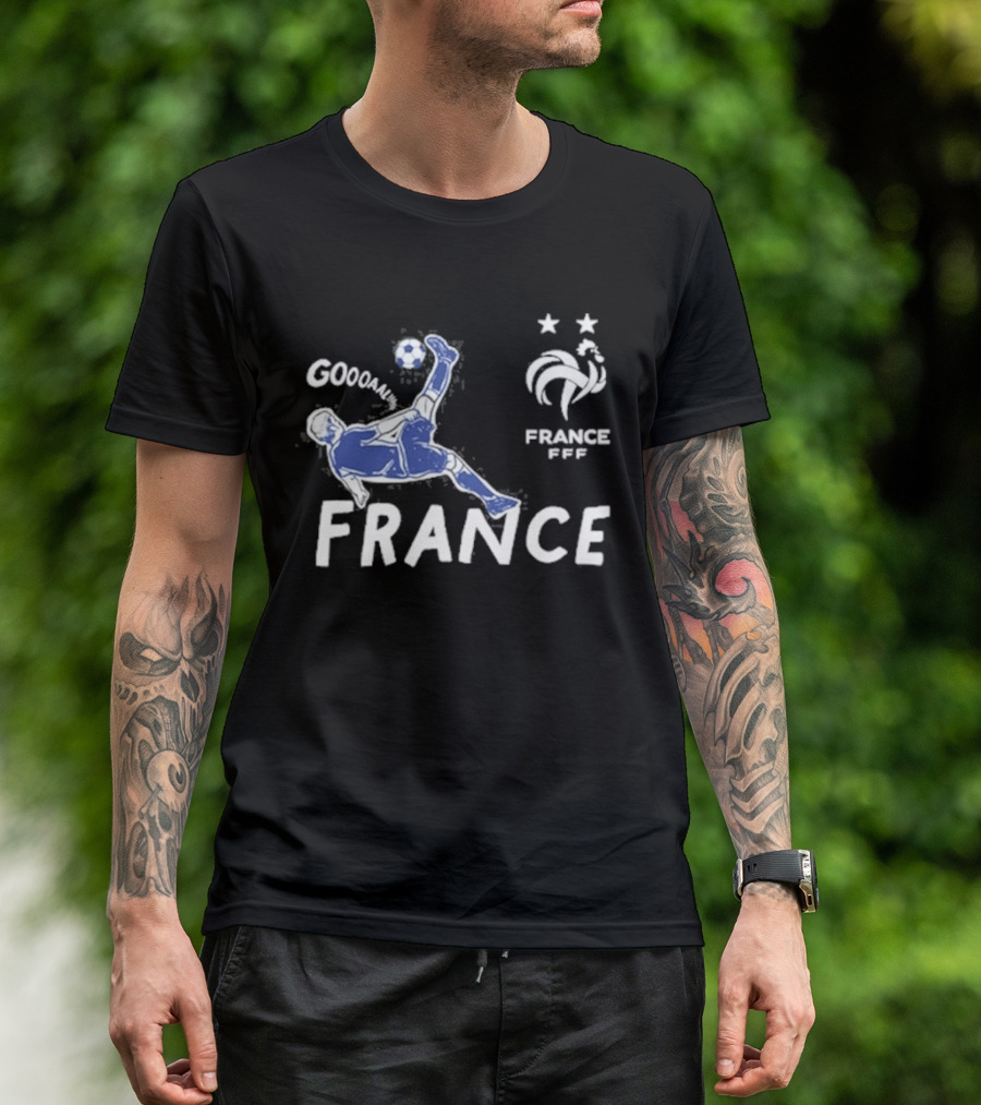 FRANCE National Team FFF Goool Soccer Star Navy T-Shirt