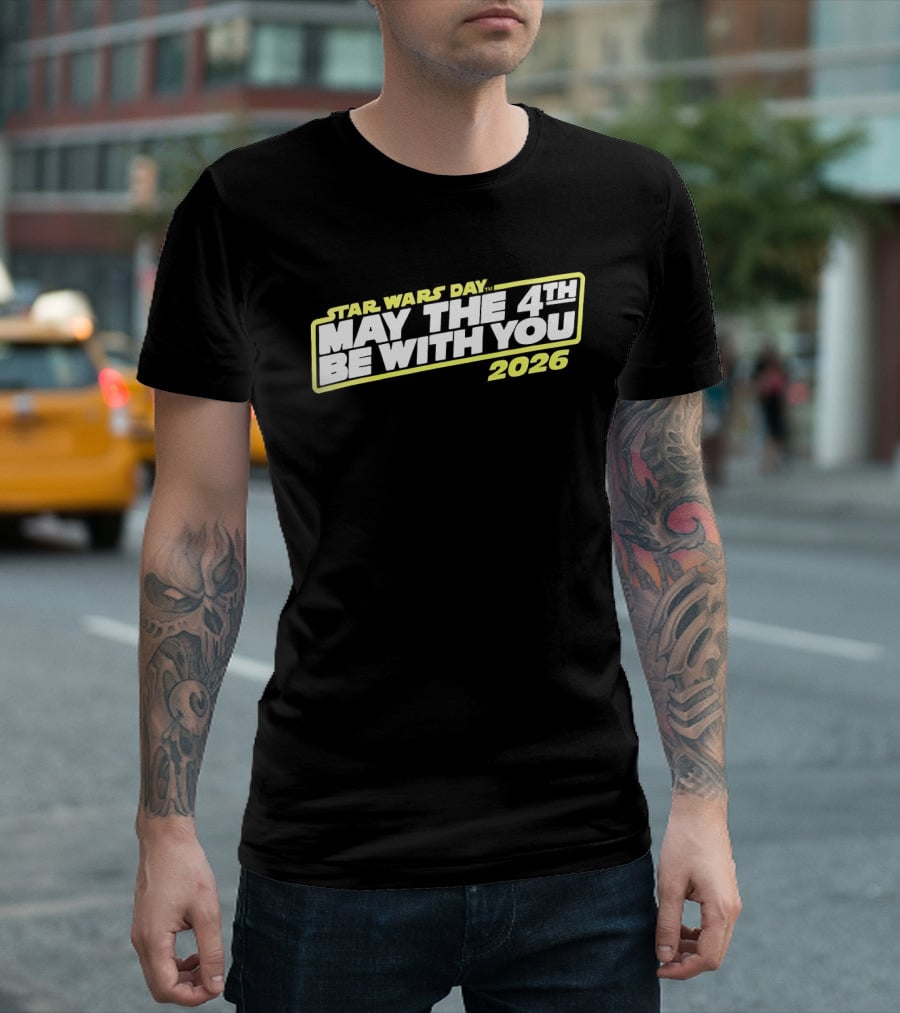 Star Wars Day 2026 May The 4th Be With You Yellow T-Shirt