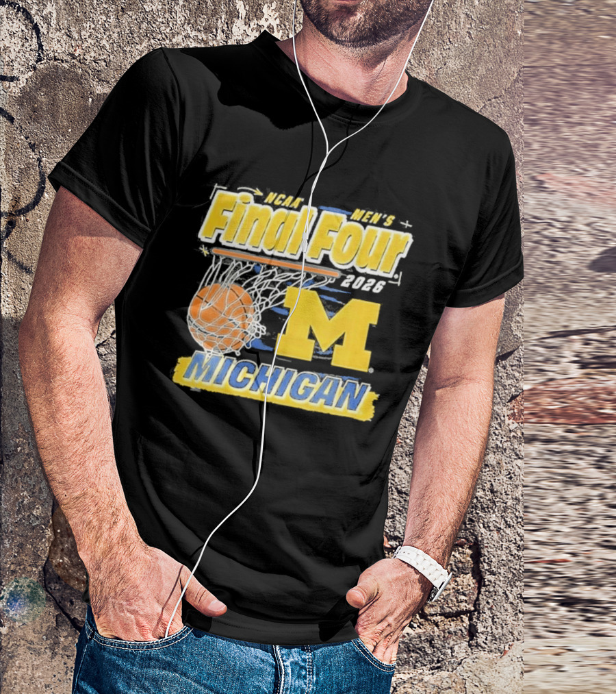 NCAA Men's Final Four 2026 Michigan Basketball M T-Shirt