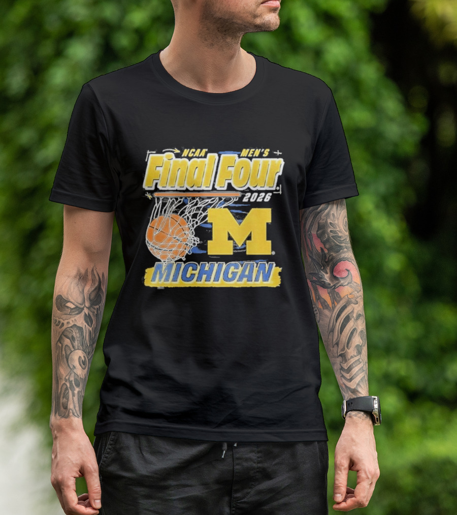 NCAA Men's Final Four 2026 Michigan Basketball M T-Shirt